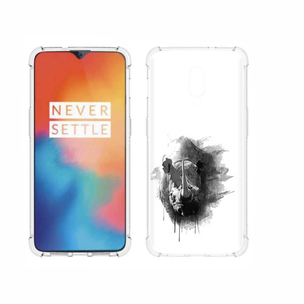 

Чехол MyPads Tocco для OnePlus 6T носорог, Прозрачный, Tocco