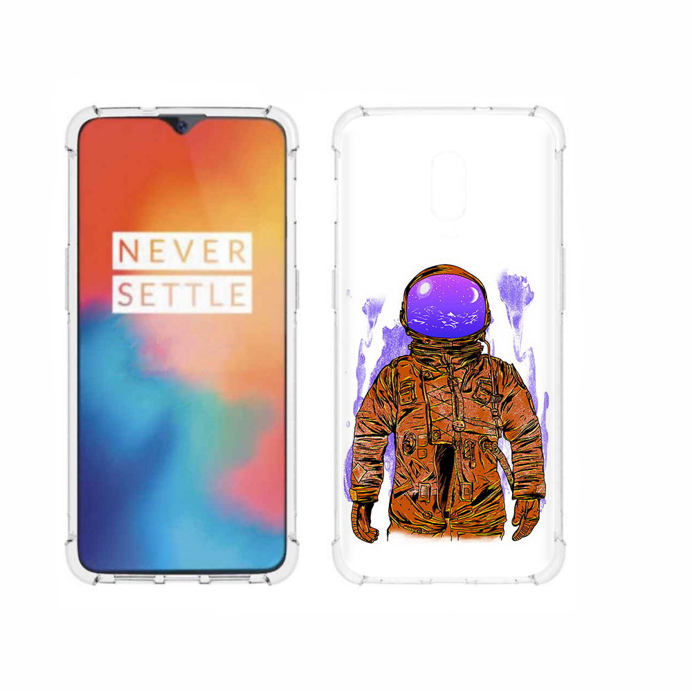 

Чехол MyPads Tocco для OnePlus 6T нарисованный мужчина в скафандре, Прозрачный, Tocco