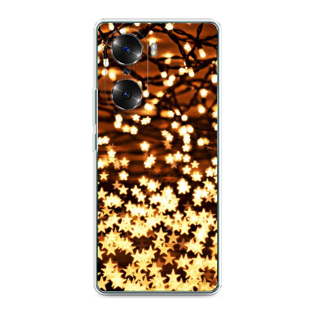 

Чехол на Honor 60 "Новогодняя гирлянда", Золотистый, 6106650-5