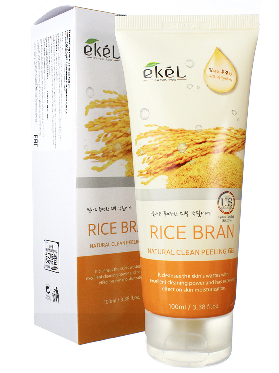 Пилинг для лица с рисовыми отрубями Ekel Peeling Gel Rice Bran 100 мл