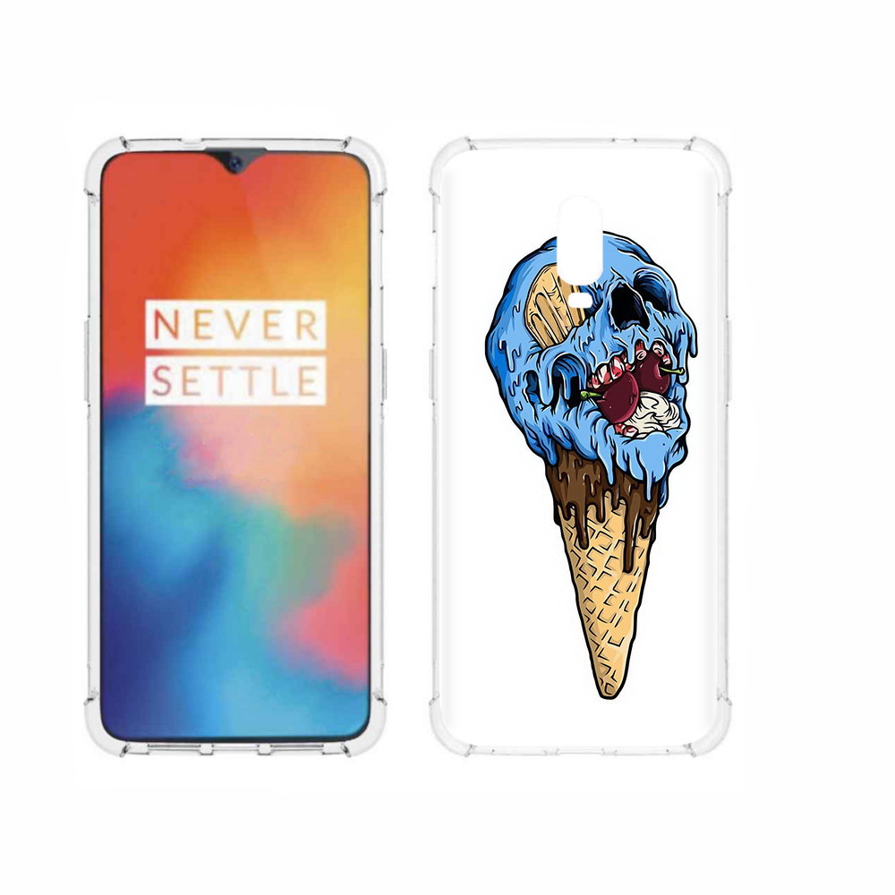 

Чехол MyPads Tocco для OnePlus 6T мороженное череп, Прозрачный, Tocco
