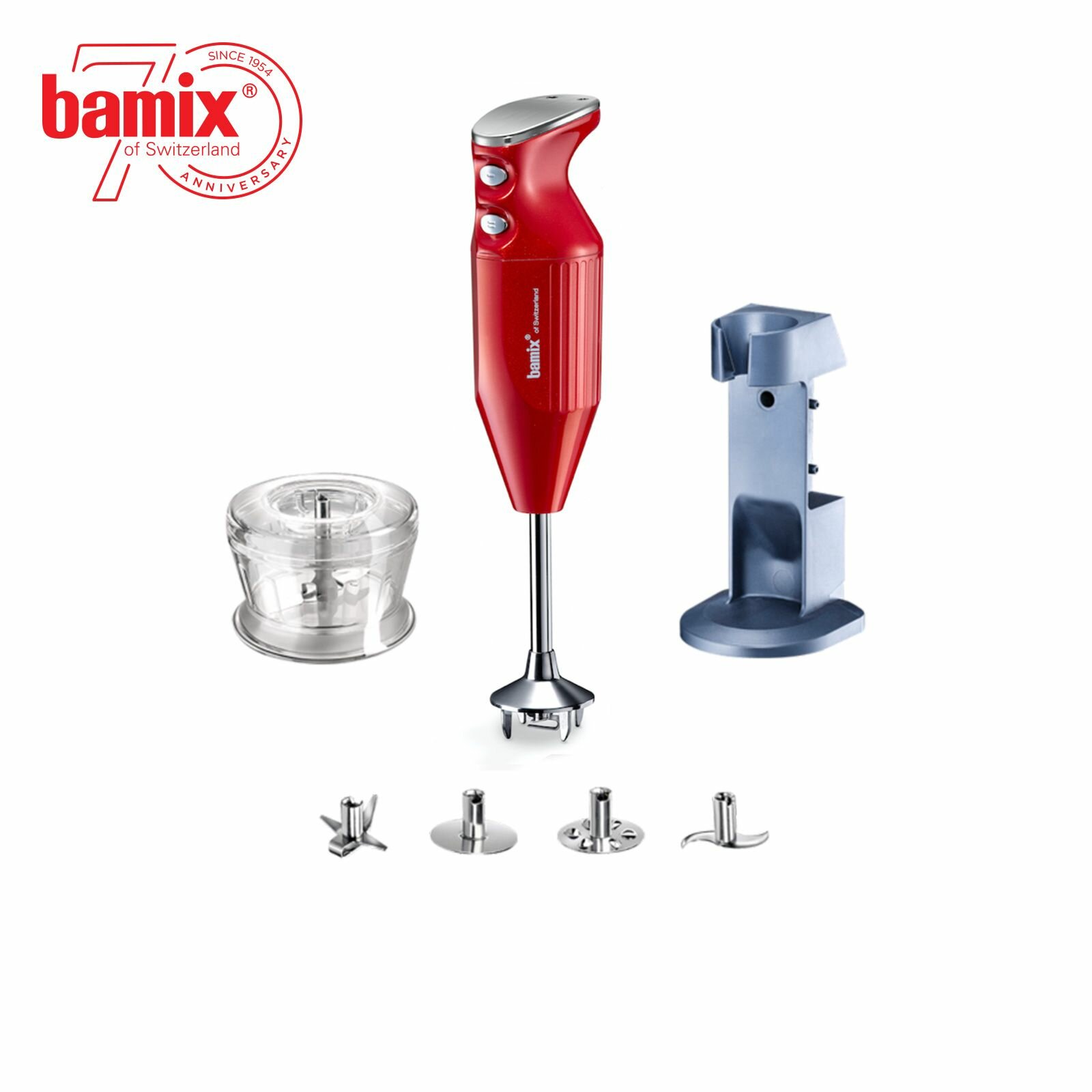 

Погружной блендер Bamix DeLuxe M180 Red, DeLuxe M180