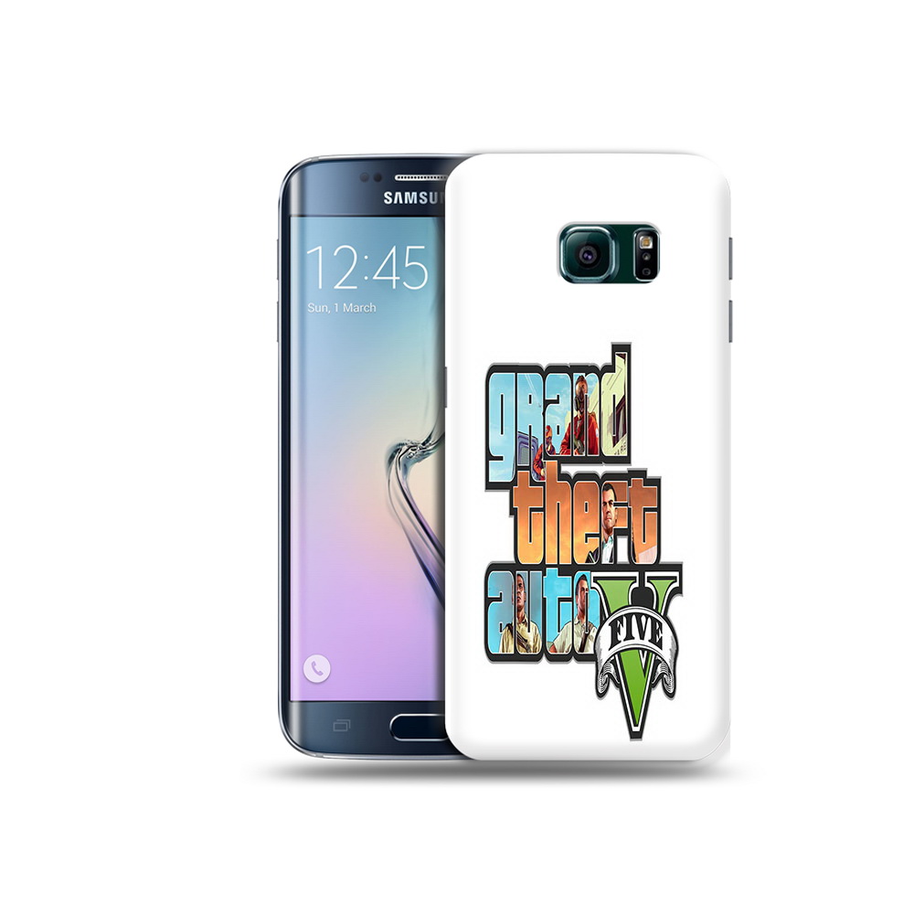 

Чехол MyPads Tocco для Samsung Galaxy S6 Edge игра гта, Прозрачный, Tocco
