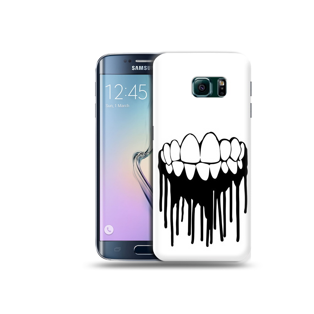 

Чехол MyPads Tocco для Samsung Galaxy S6 Edge зубы, Прозрачный, Tocco
