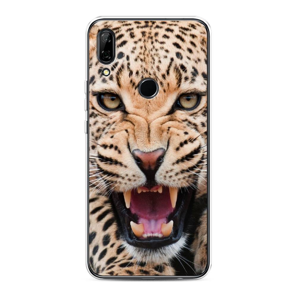 

Чехол для Honor 9X/Huawei P Smart Z "Леопард 3d", Бежевый;черный, 69450-6