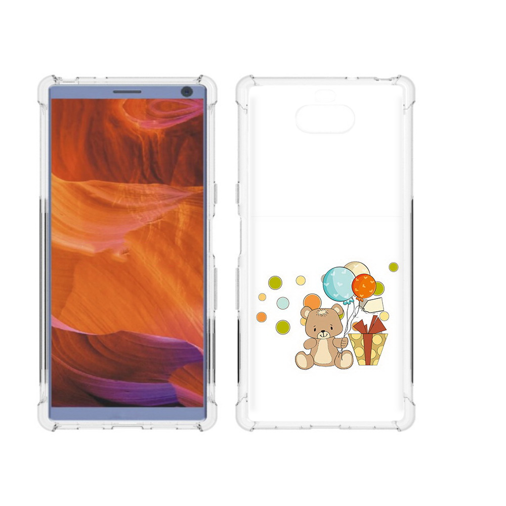 

Чехол MyPads Tocco для Sony Xperia 10 Plus медвеженок с подарком, Прозрачный, Tocco