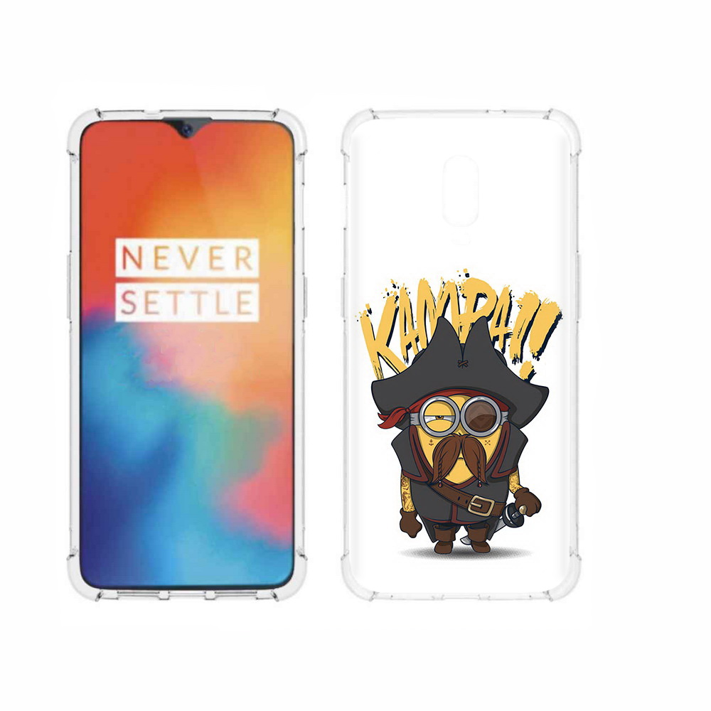 

Чехол MyPads Tocco для OnePlus 6T миньон пират, Прозрачный, Tocco
