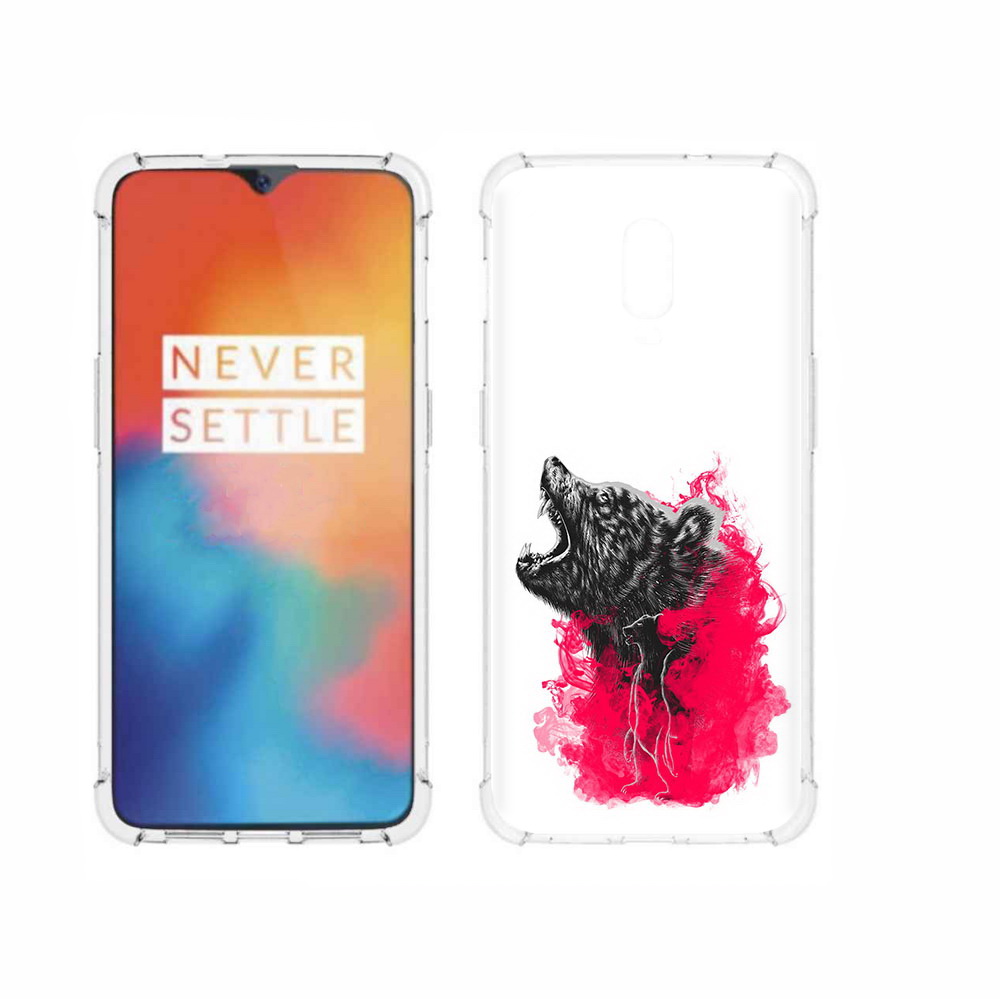 

Чехол MyPads Tocco для OnePlus 6T медведь в дымке, Прозрачный, Tocco