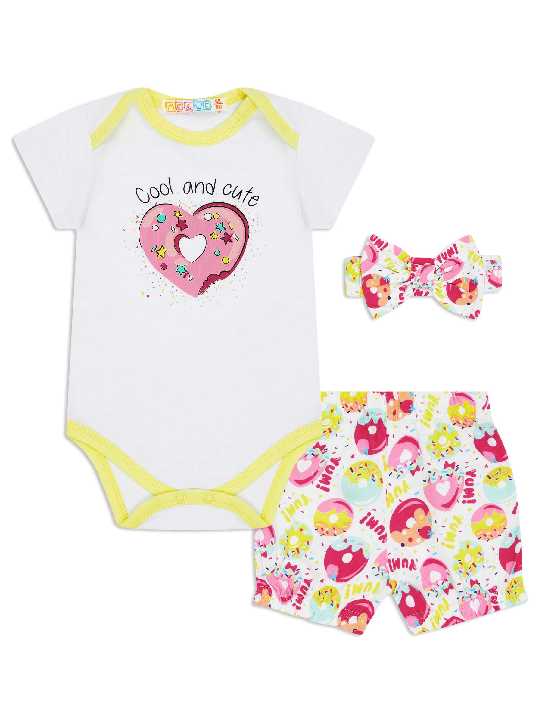 Комплект одежды новорожденным Me&We NG119-J708-326 Белый-74