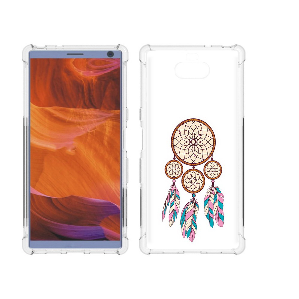 

Чехол MyPads Tocco для Sony Xperia 10 Plus ловец снов бежевый, Прозрачный, Tocco