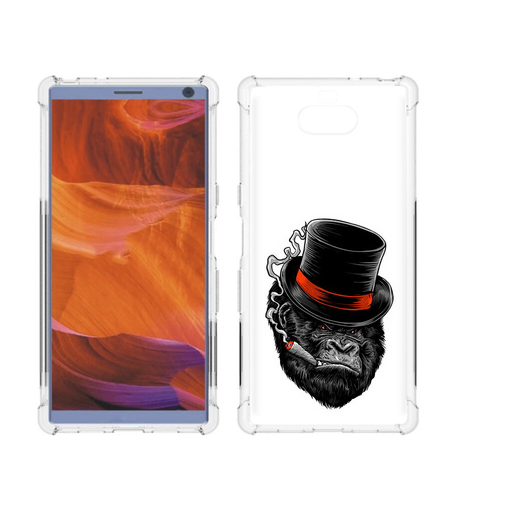 

Чехол MyPads Tocco для Sony Xperia 10 Plus дизайнерская горилла, Прозрачный, Tocco