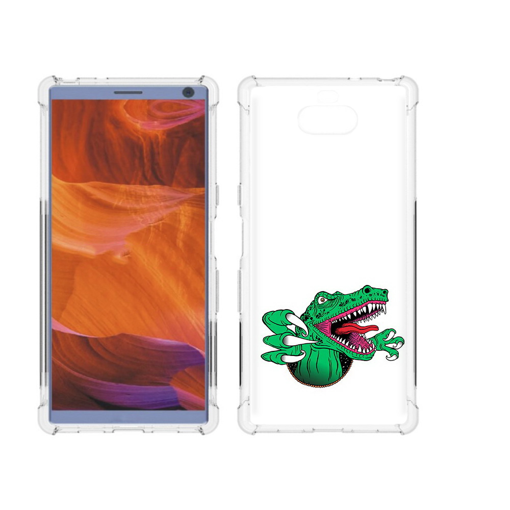 

Чехол MyPads Tocco для Sony Xperia 10 Plus крокодил, Прозрачный, Tocco