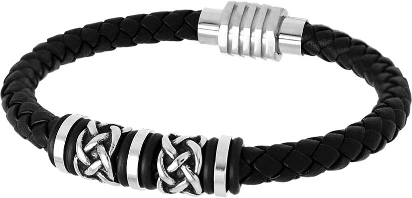 

Браслет из кожи/стали р. 21 TecArt EXLB177, EXLB177