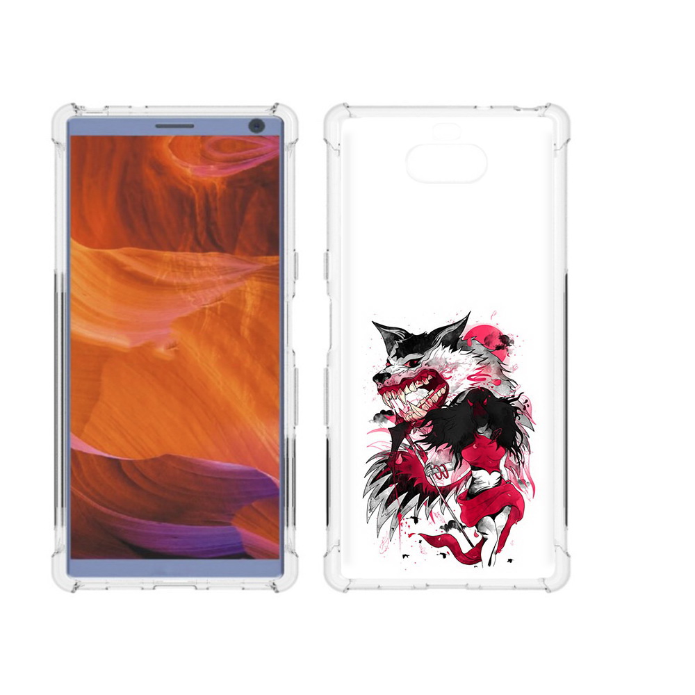 

Чехол MyPads Tocco для Sony Xperia 10 Plus красная шапочка, Прозрачный, Tocco