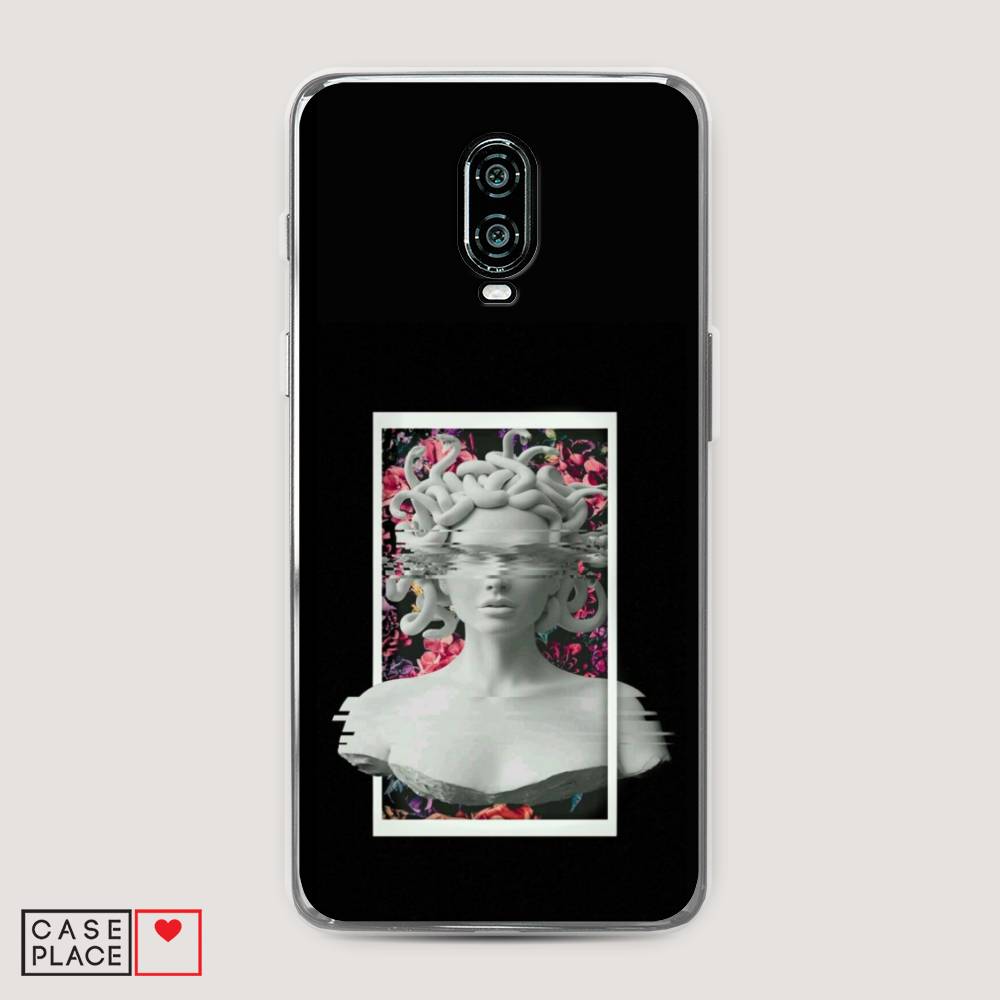 

Чехол на Oneplus 6T "Web Punk Медуза Горгона", Черный;серый, 150650-6