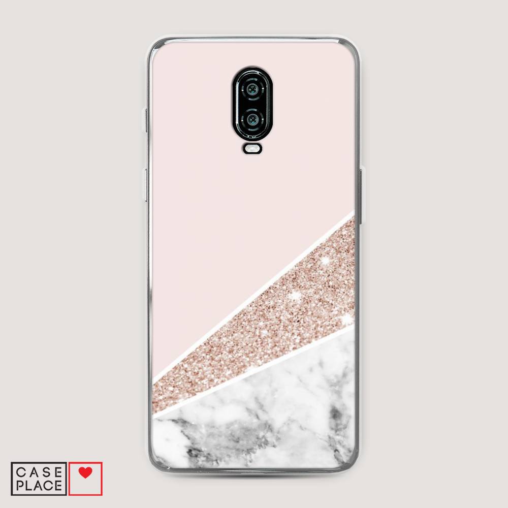 

Чехол на Oneplus 6T "Блестящий розовый мрамор", 150650-3