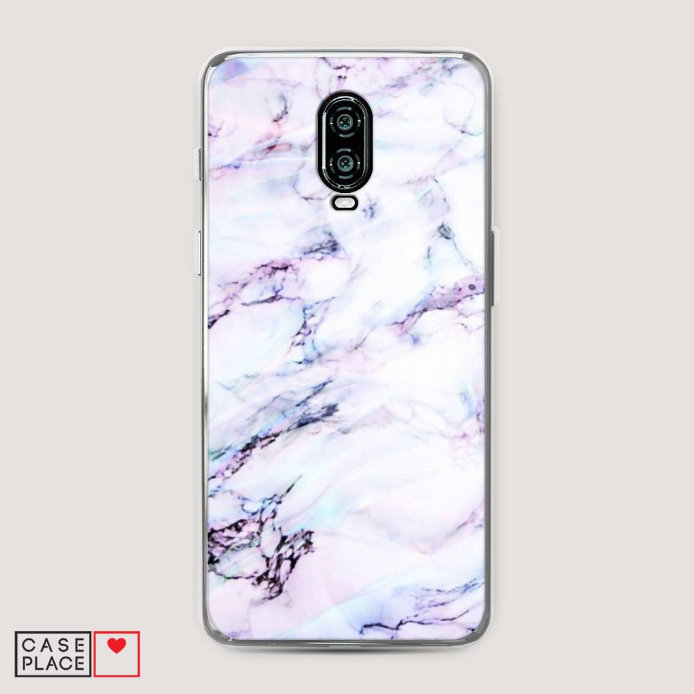 

Чехол на Oneplus 6T "Радужный мрамор", Серый;фиолетовый, 150650-3