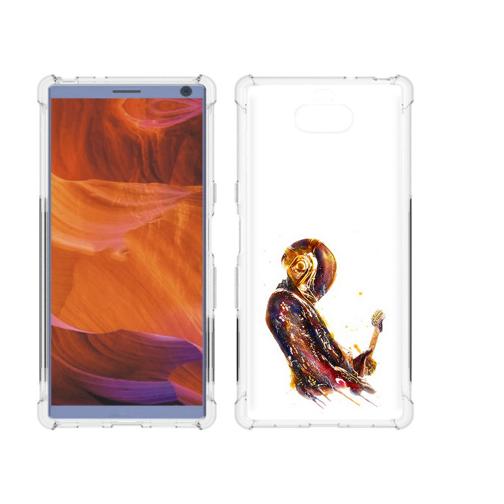 

Чехол MyPads Tocco для Sony Xperia 10 Plus космо-музыкант, Прозрачный, Tocco