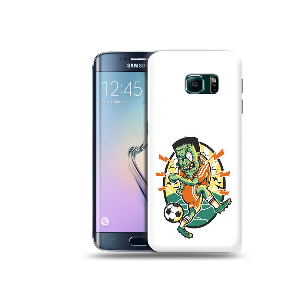 

Чехол MyPads Tocco для Samsung Galaxy S6 Edge зомби футболист, Прозрачный, Tocco