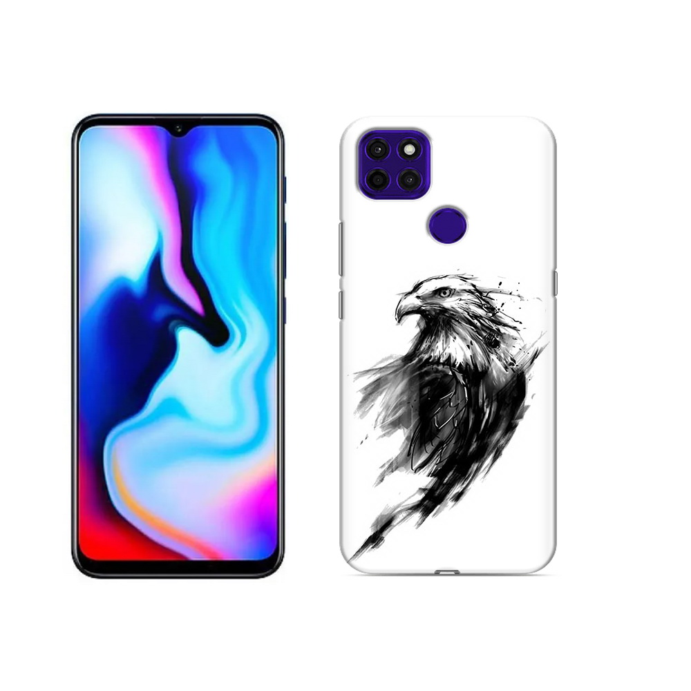 

Чехол MyPads Tocco для Lenovo K12 Pro чб птица, Прозрачный, Tocco