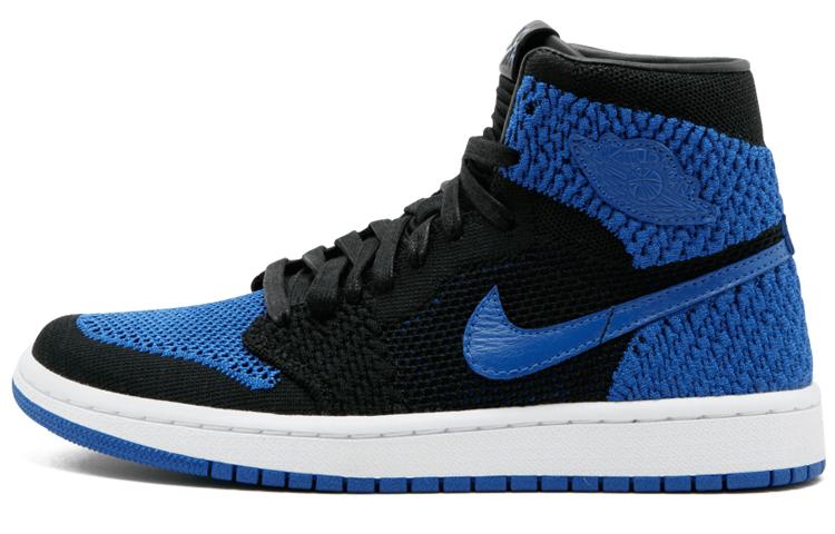 

Кеды унисекс Jordan Air Jordan 1 Retro High Flyknit Royal разноцветные 45 EU, Разноцветный, Air Jordan 1 Retro High Flyknit Royal