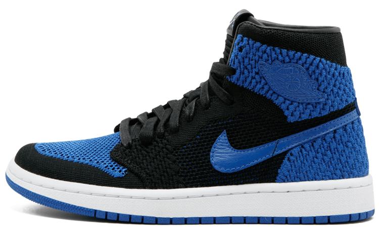 

Кеды унисекс Jordan Air Jordan 1 Retro High Flyknit Royal разноцветные 47.5 EU, Разноцветный, Air Jordan 1 Retro High Flyknit Royal