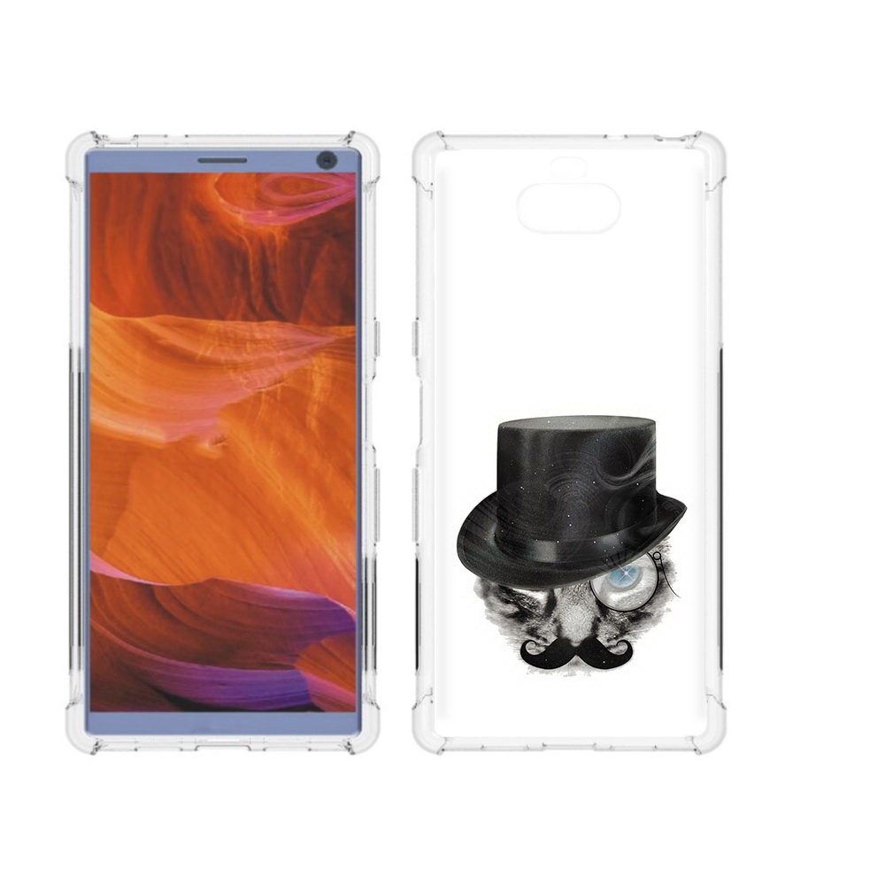 Чехол MyPads Tocco для Sony Xperia 10 Plus интелегентный кот