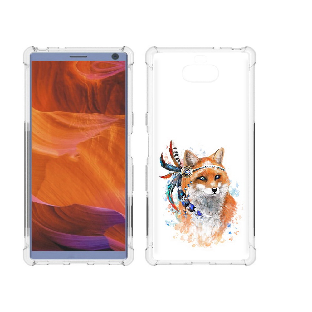 

Чехол MyPads Tocco для Sony Xperia 10 Plus инду лиса, Прозрачный, Tocco