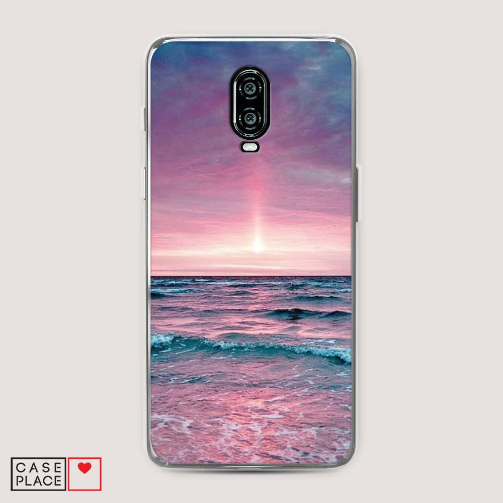 

Чехол на Oneplus 6T "Восход 3", Розовый;голубой, 150650-2