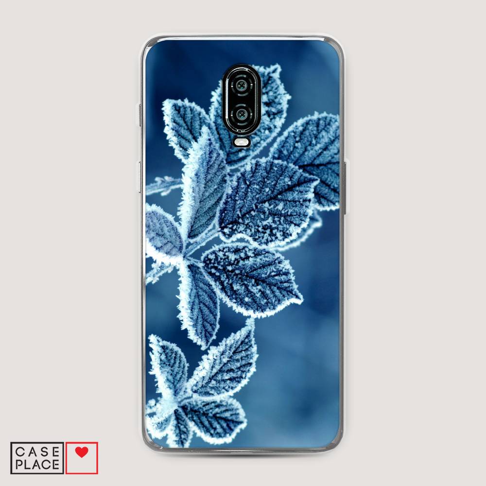 

Чехол на Oneplus 6T "Зима 6", Голубой;белый, 150650-2