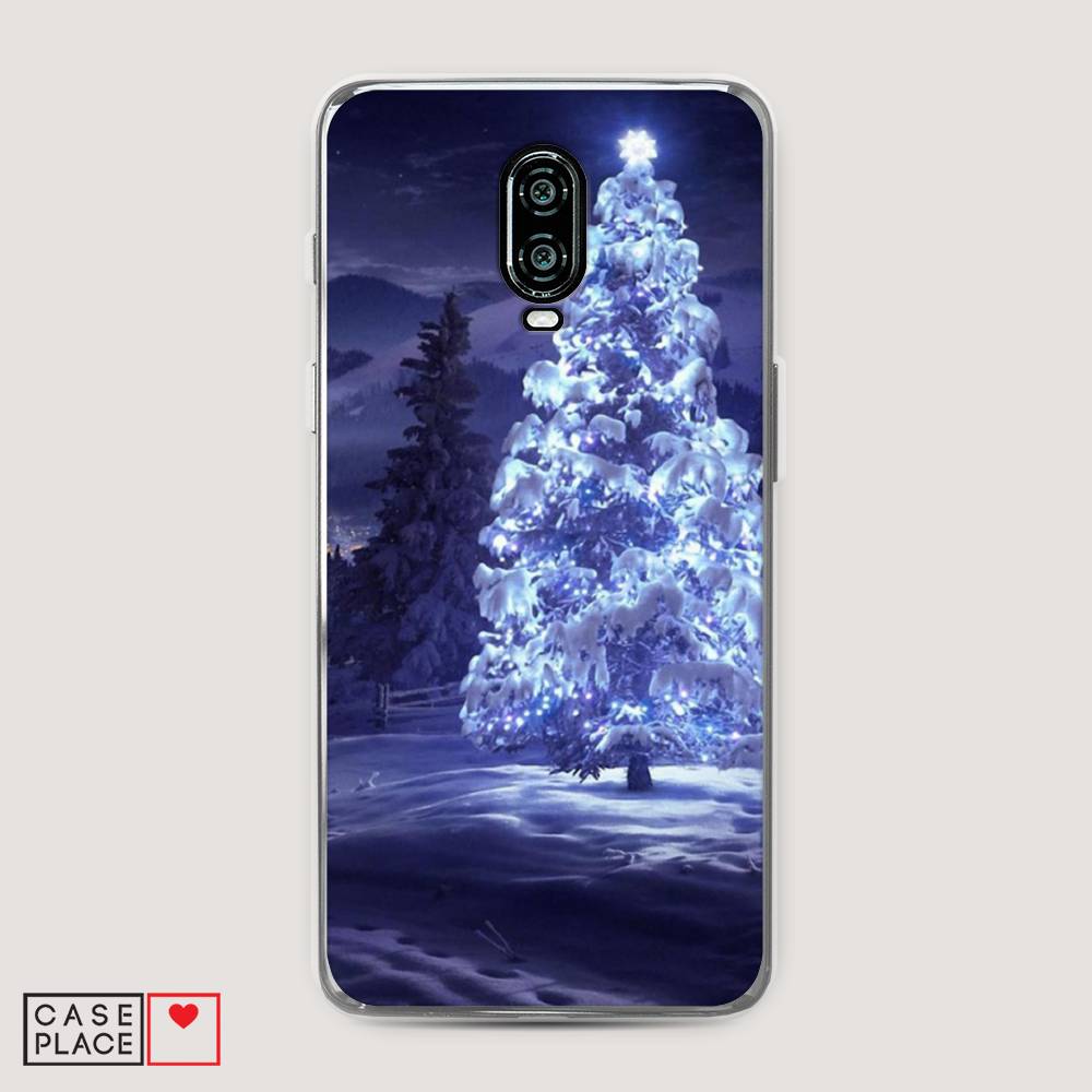 

Чехол на Oneplus 6T "Зима 4", Синий;черный;белый, 150650-2