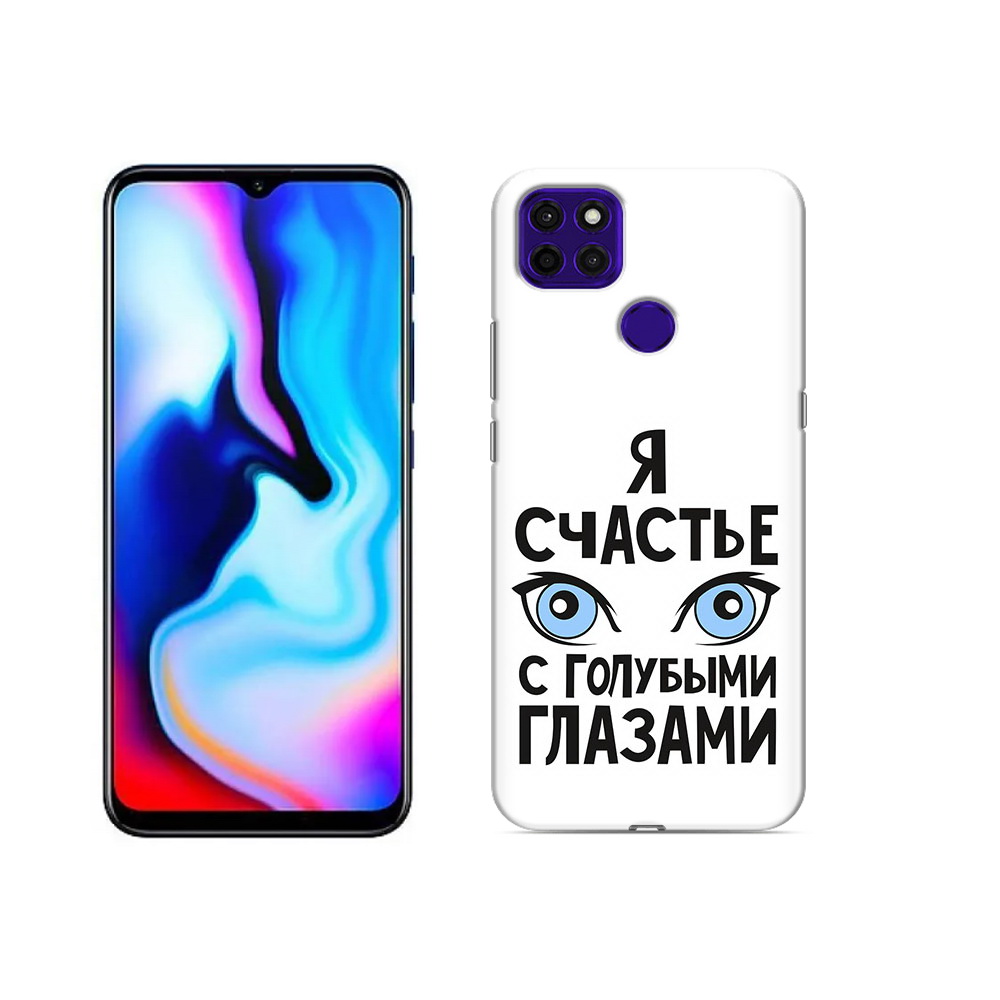 

Чехол MyPads Tocco для Lenovo K12 Pro счастье с голубыми глазами, Прозрачный, Tocco