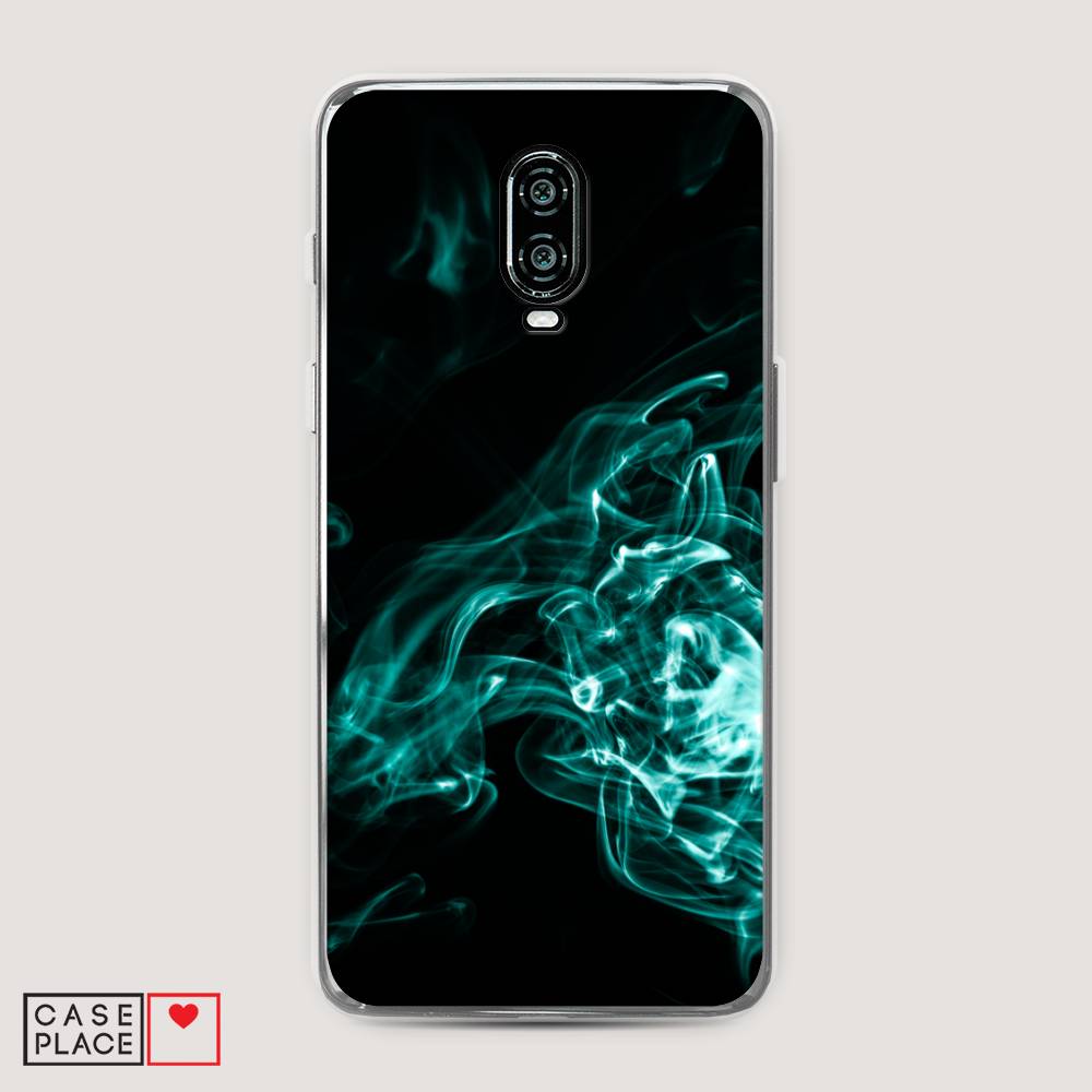 

Чехол на Oneplus 6T "Дым", Голубой;черный, 150650-3