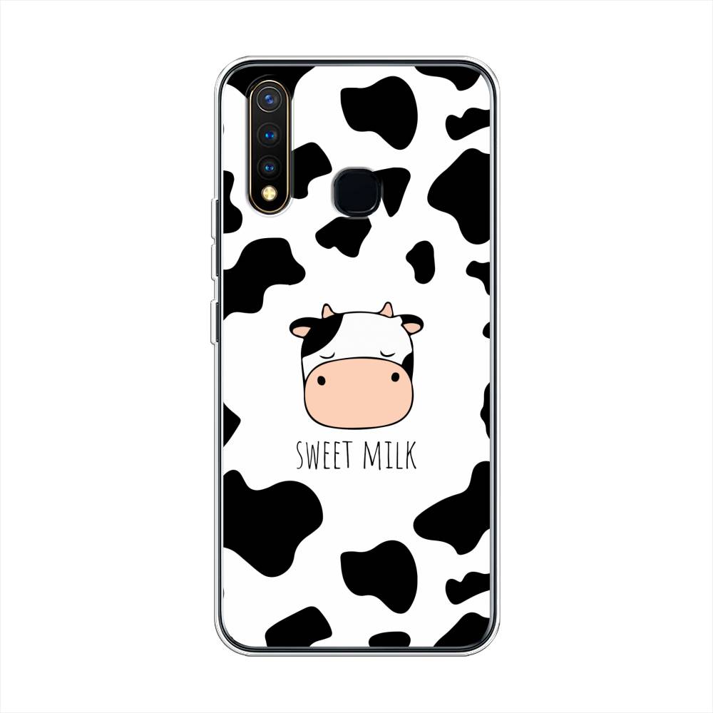 

Чехол для Vivo Y19 "Sweet milk", Розовый;белый;черный, 261950-1