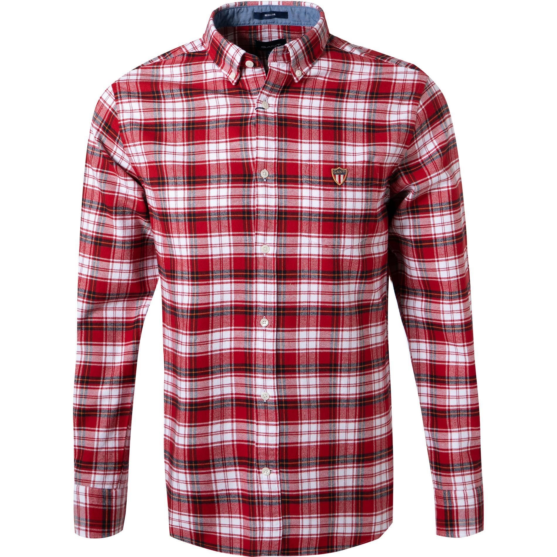 Рубашка мужская GANT 3019270 красная XL