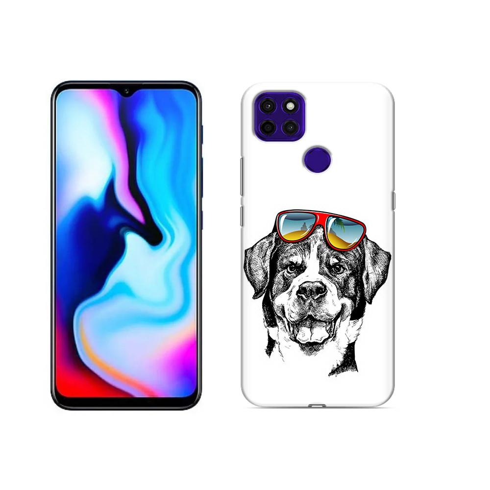 

Чехол MyPads Tocco для Lenovo K12 Pro счастливая собака, Прозрачный, Tocco