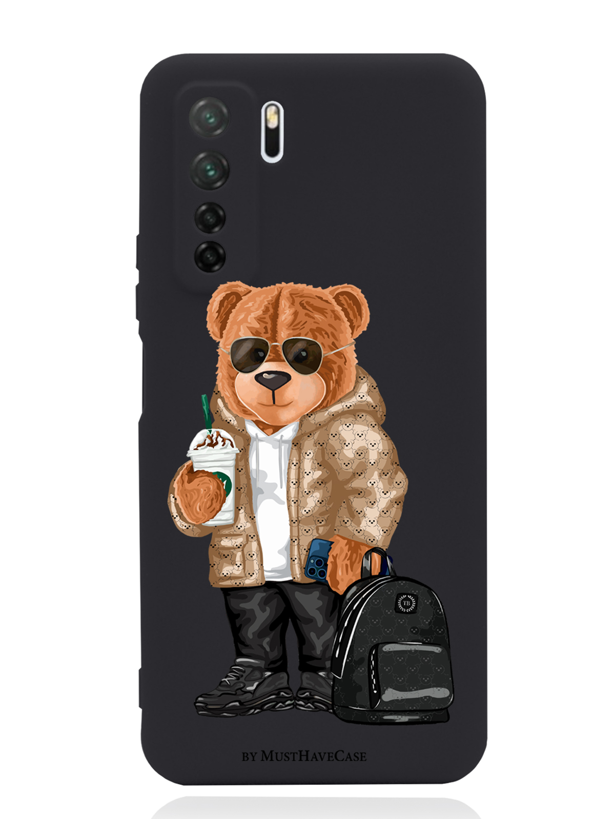 

Чехол MustHaveCase Huawei P40 Lite Tony Style в очках, Коричневый;черный;белый, Huawei P40 Lite Tony Style в очках