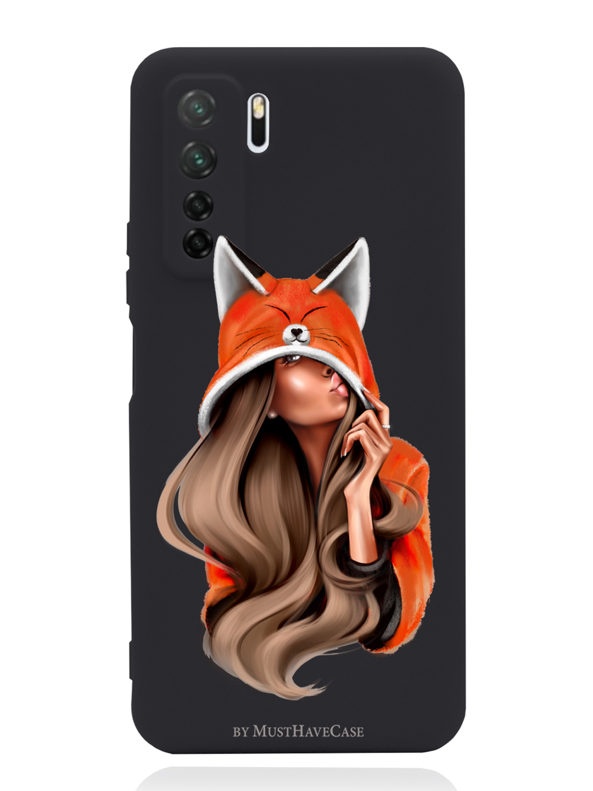 

Чехол MustHaveCase Huawei P40 Lite Лисичка, Оранжевый;черный, Huawei P40 Lite Лисичка