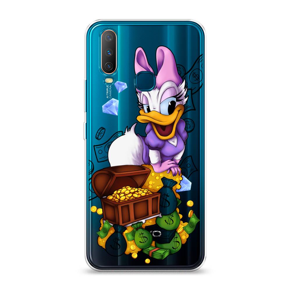 

Чехол на Vivo Y12/Y17 "Rich Daisy Duck", Коричневый;белый;фиолетовый, 261850-6