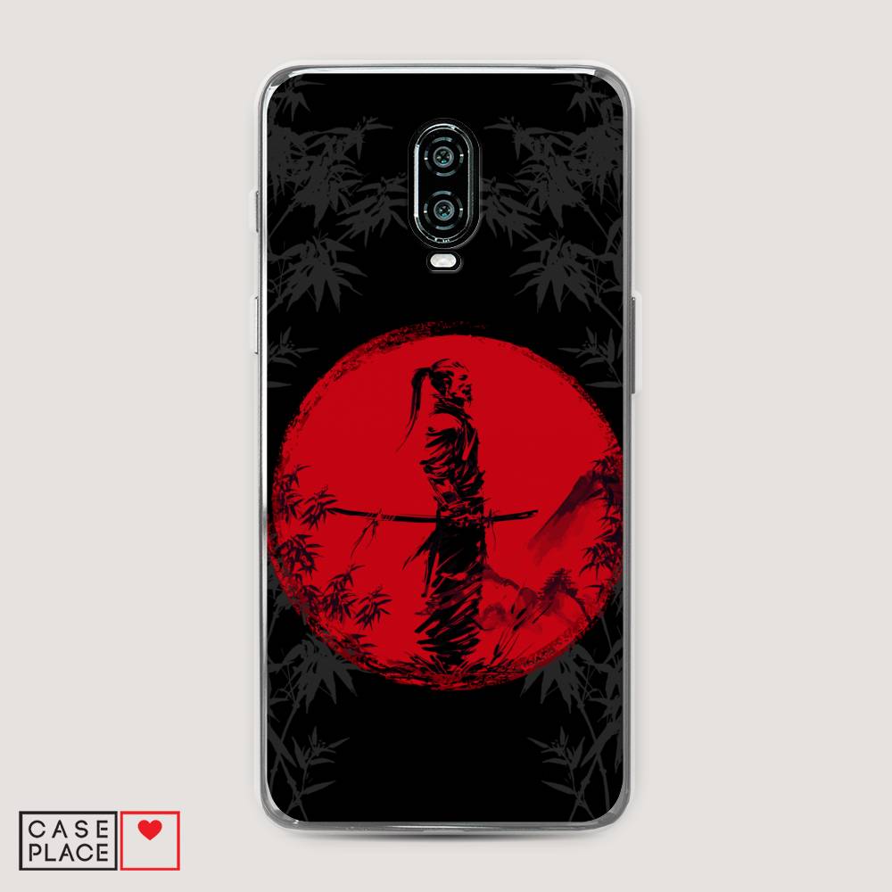 

Чехол на Oneplus 6T "Самурай на красном фоне", Черный;красный;серый, 150650-4
