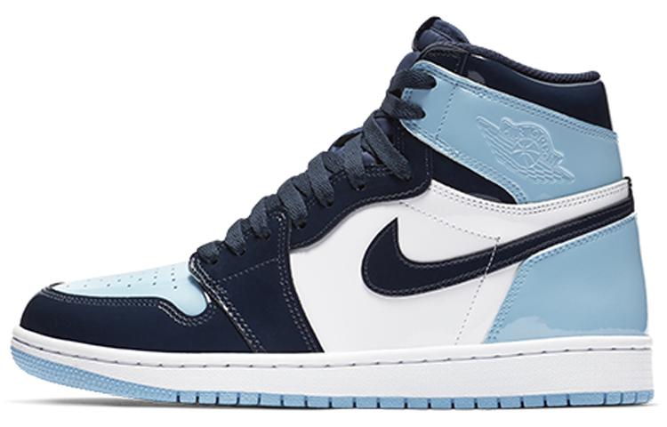 

Кеды унисекс Jordan Air Jordan 1 Retro High Blue Chill 2019 разноцветные 36.5 EU, Разноцветный, Air Jordan 1 Retro High Blue Chill 2019