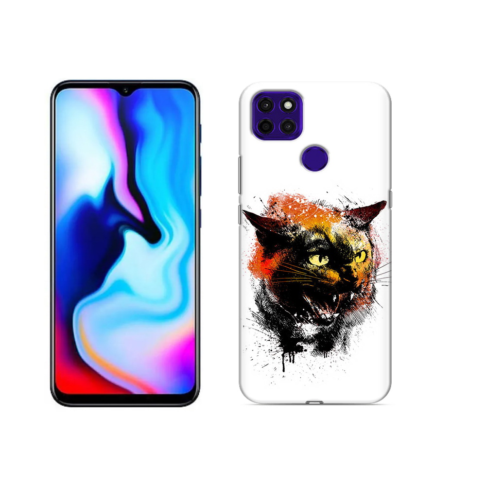 

Чехол MyPads Tocco для Lenovo K12 Pro сиамский кот, Прозрачный, Tocco