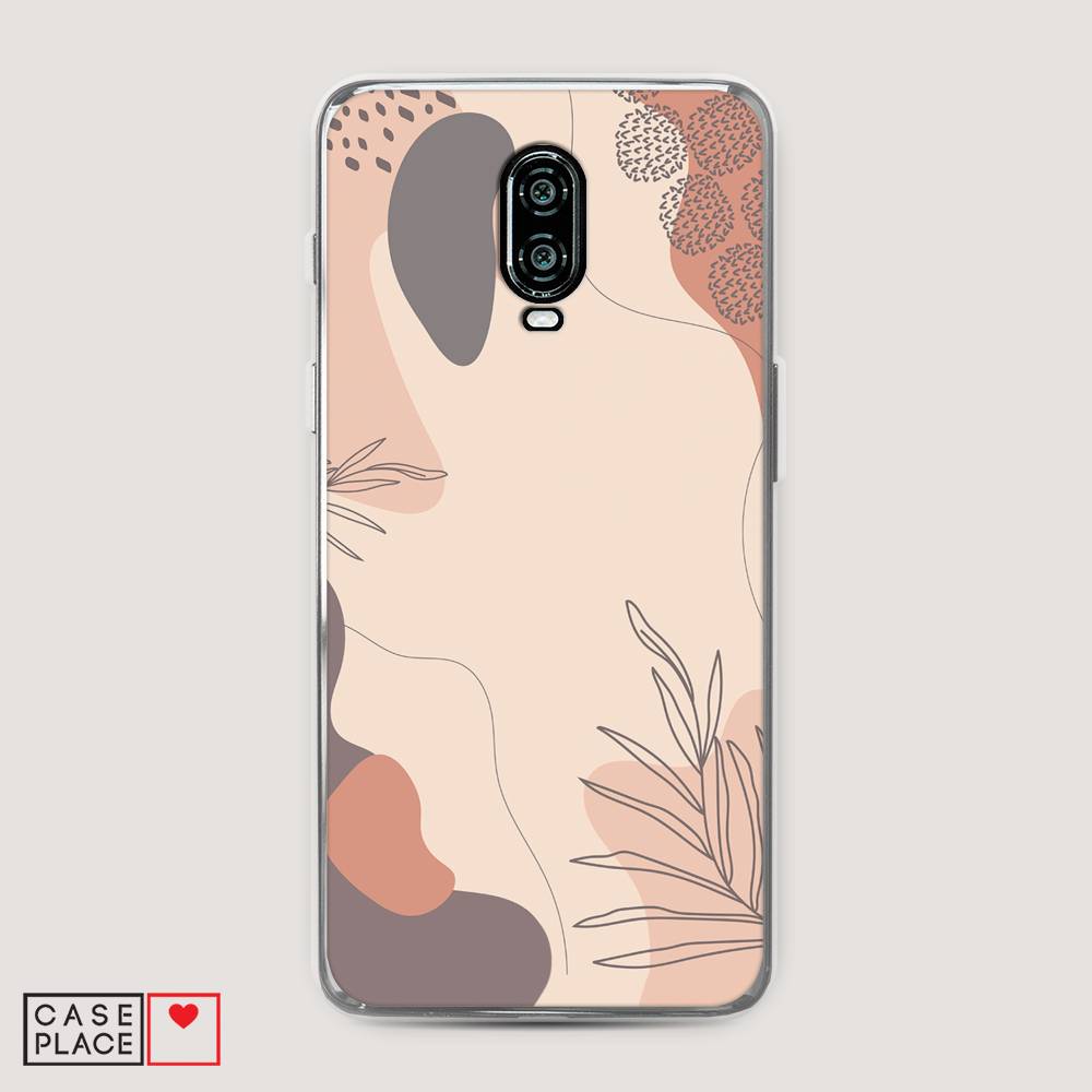 

Чехол на Oneplus 6T "Нюдовые тона", Коричневый;серый, 150650-4