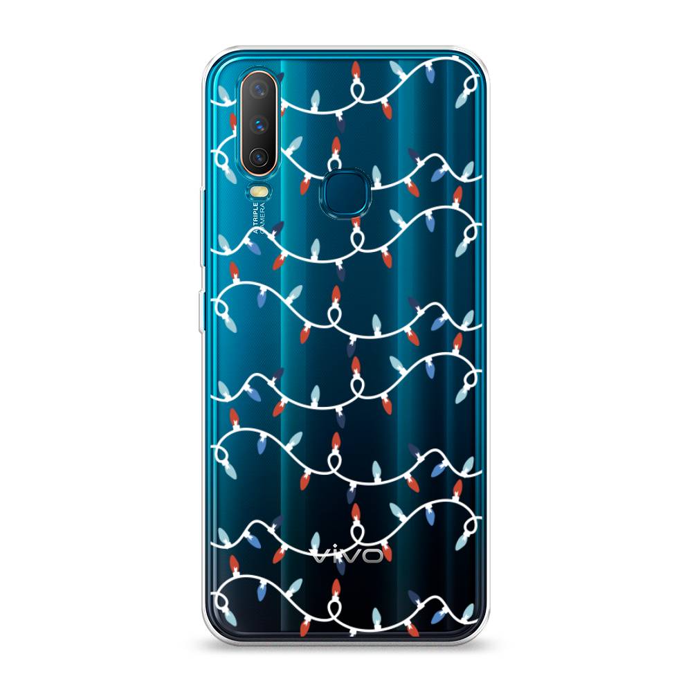 

Чехол для Vivo Y12/Y17 "Разноцветная гирлянда", Белый;красный;синий, 261850-5