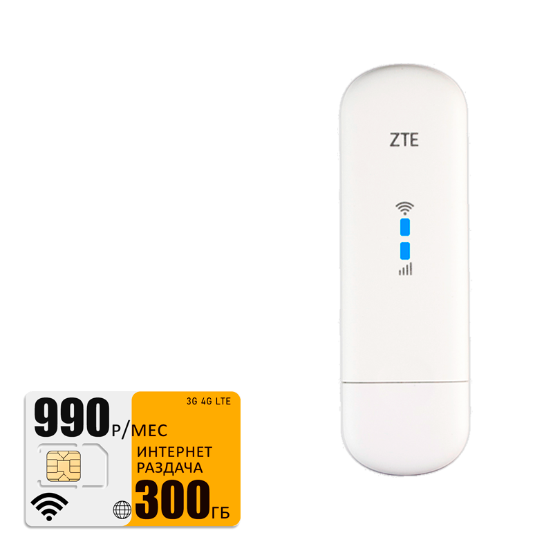 

Usb-модем ZTE mf79 (modem-mf79-bee-300gb-pro-sb), Белый, mf79