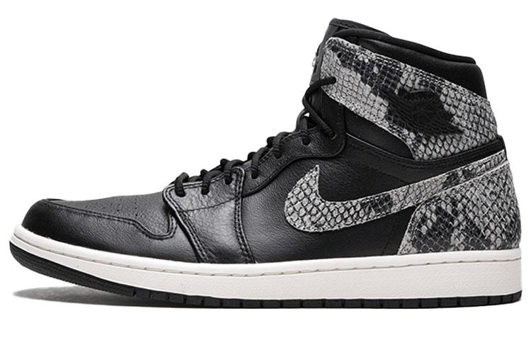 

Кеды унисекс Jordan Air Jordan 1 Retro High Black Snake черные 40 EU, Черный, Air Jordan 1 Retro High Black Snake