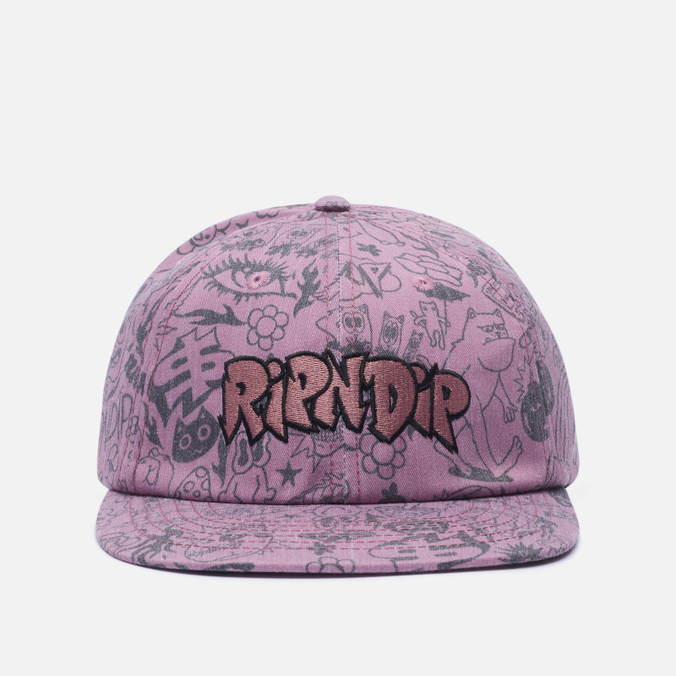 

Бейсболка унисекс Ripndip We Don't Care 6 Panel, розовый, We Don't Care 6 Panel