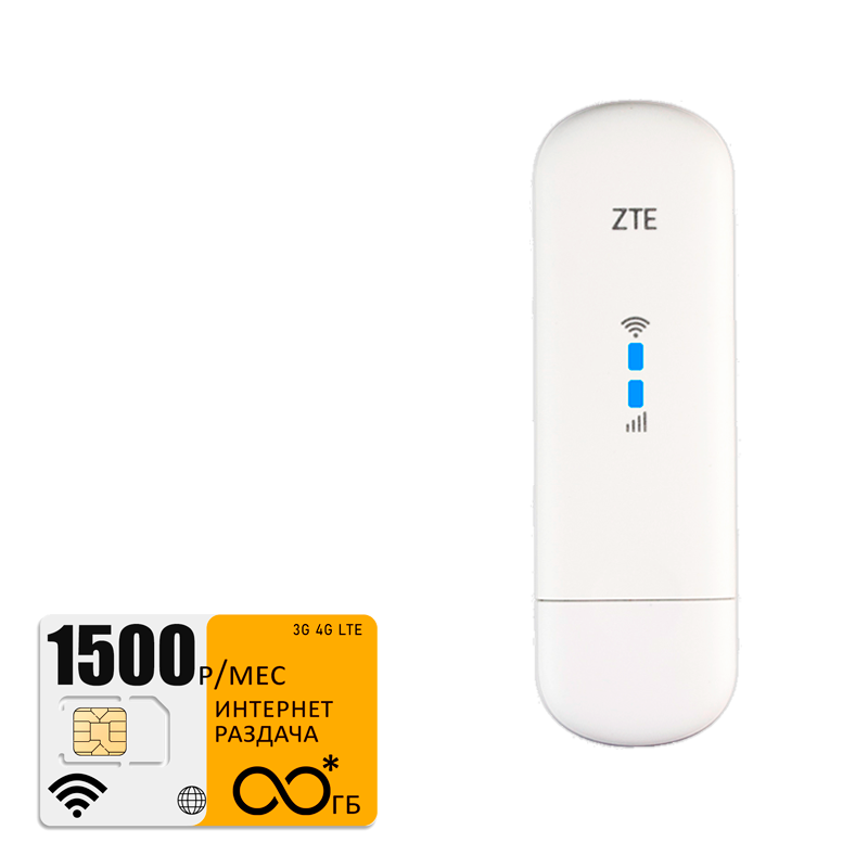 

Usb-модем ZTE mf79 (modem-mf79-bee-1000gb-pro-sb), Белый, mf79