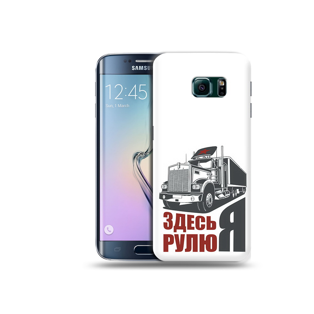 Чехол MyPads Tocco для Samsung Galaxy S6 Edge здесь я рулю