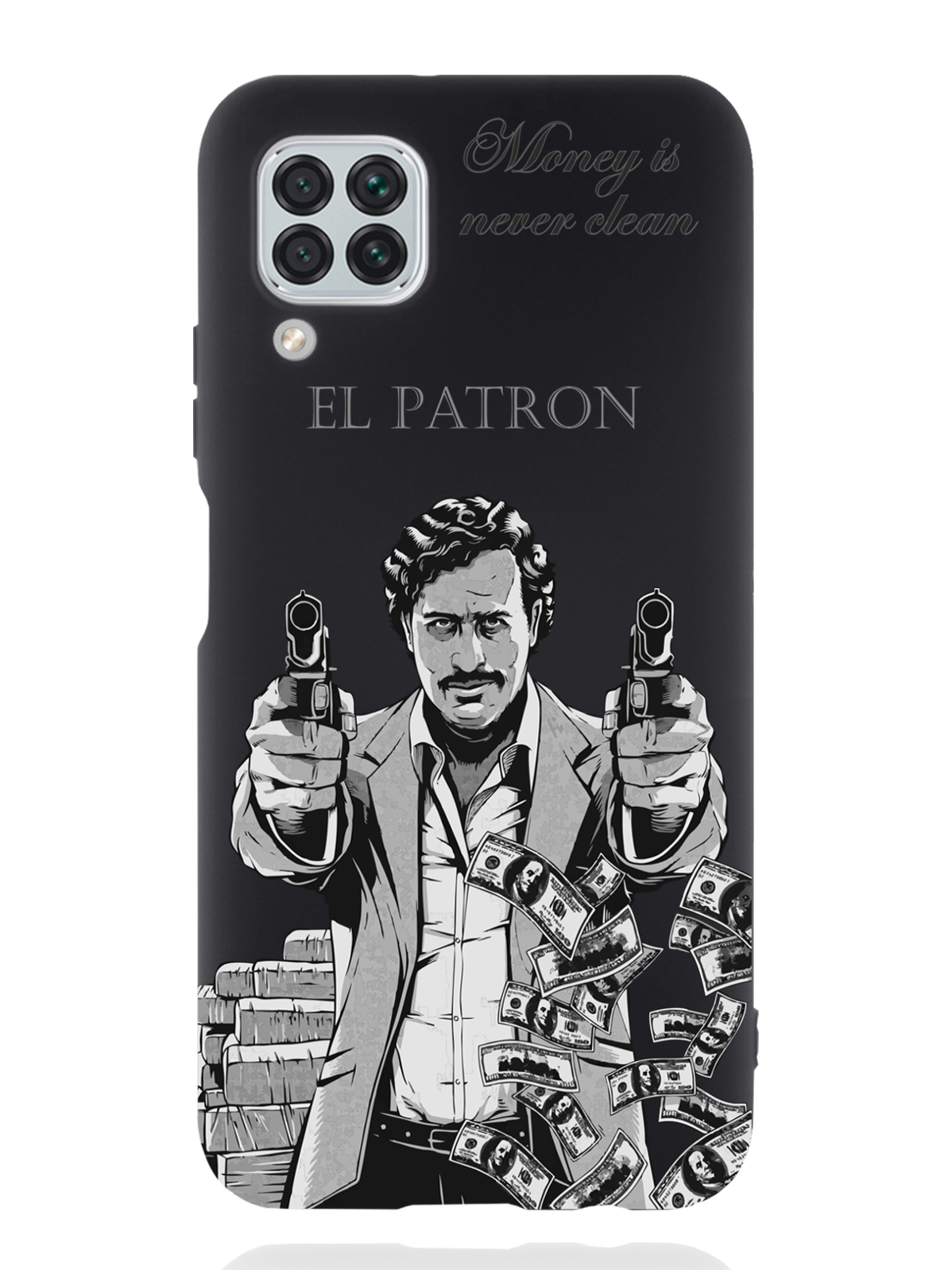 

Чехол MustHaveCase Huawei P40 Lite El Patron Pablo Escobar Пабло Эскобар, Серый;черный, Huawei P40 Lite El Patron Pablo Escobar Пабло Эскобар